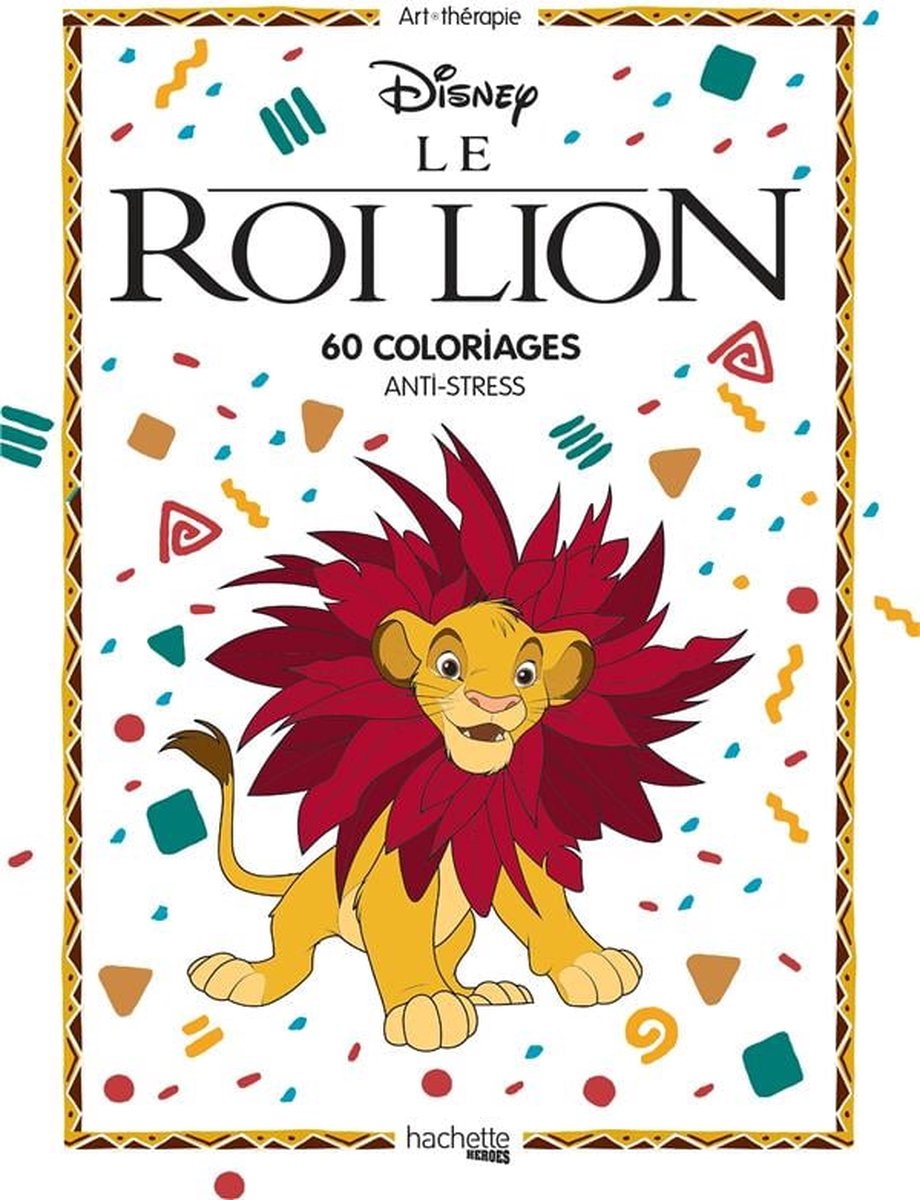 Hachette Heroes Grand Bloc Disney – Le Roi Lion – Malbuch für Erwachsene