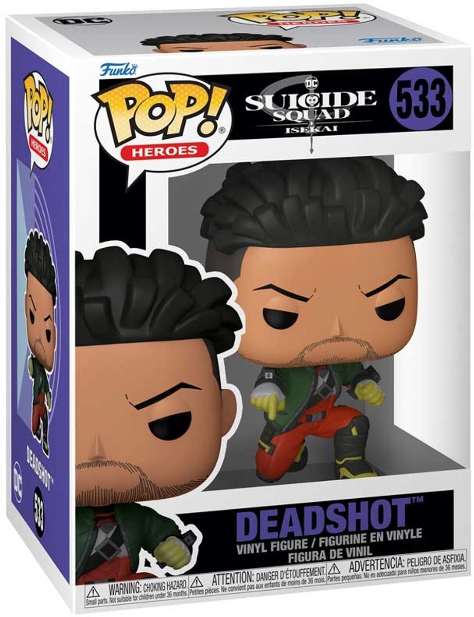 Funko Pop Animation DC Suicide Squad Isekai Deadshot Vinylfigur.