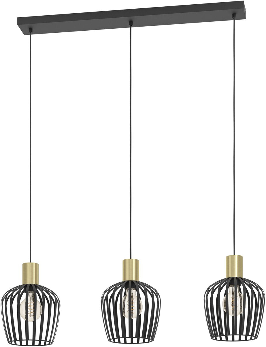 Eglo Empoli Hängelampe – E27 – 90 cm – Schwarzgold
