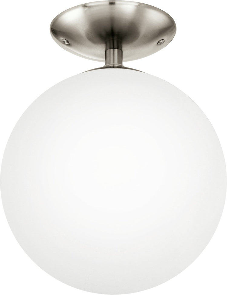 Eglo rondo - Deckenleuchte - 1 Licht - ø250mm. - Nickel matt - weiß