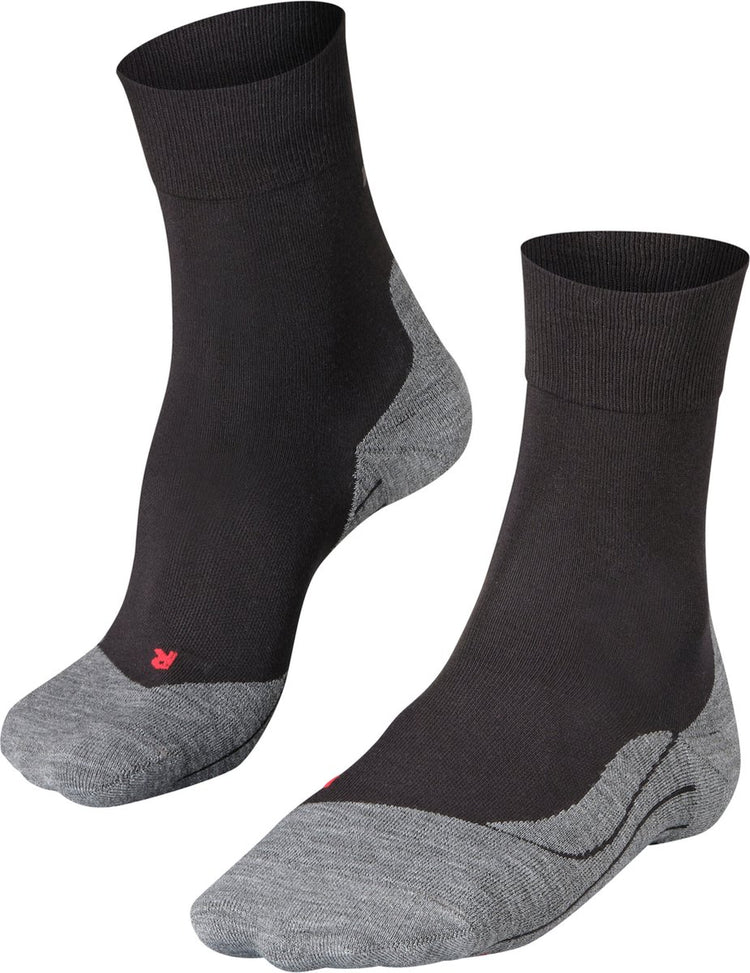 Falke ru4 Anti-Blister Baumwoll-Funktionsmaterial Laufsocken Damen Schwarz – Größe 35-36