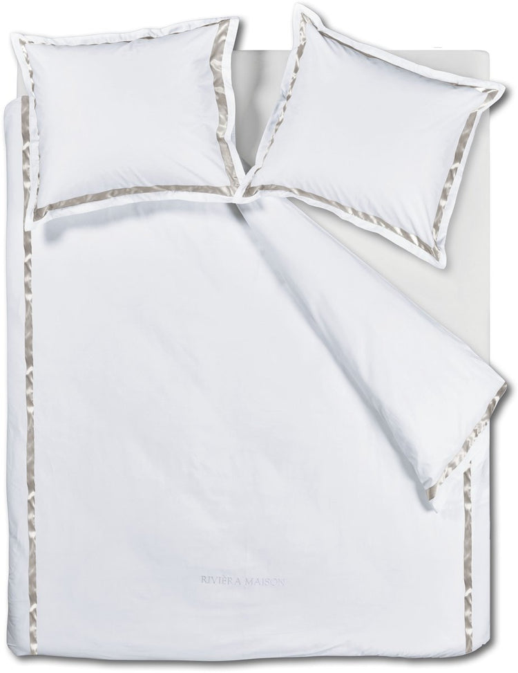 Riviera maison rivièra maison whisper Bettbezug – Einzelbetten – 240 x 200 220 cm – weiß