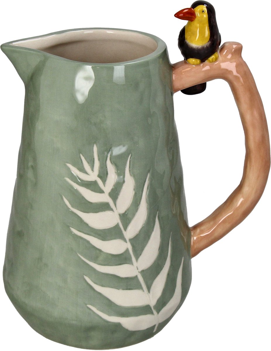 HD Collection Vase Vogel Steingut 18,5x12,5x22,2cm