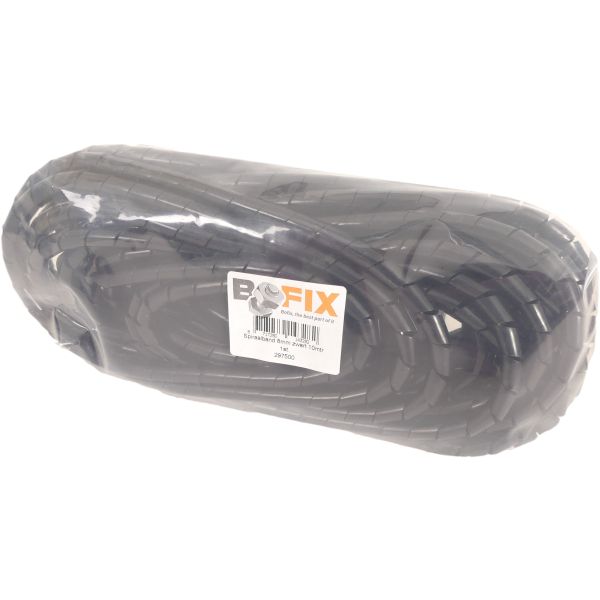 Bofix -Kabelrahmen -Spirale 8mm 10meter schwarz