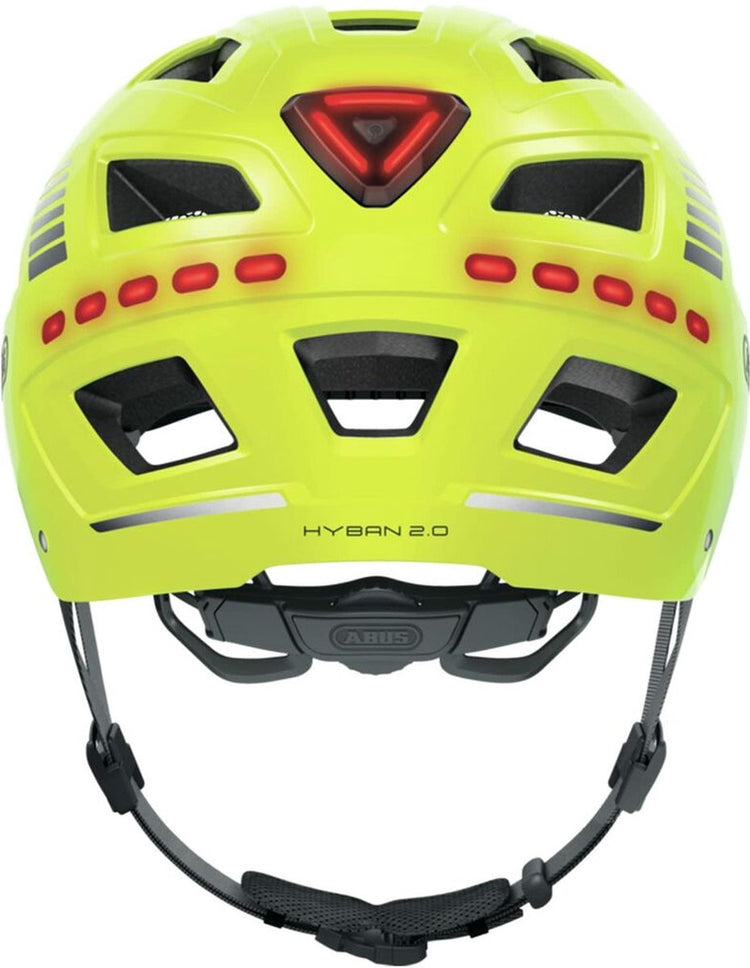 ABUS HELM HYBAN 2.0 LED-Signal Yellow XL 58-63 cm