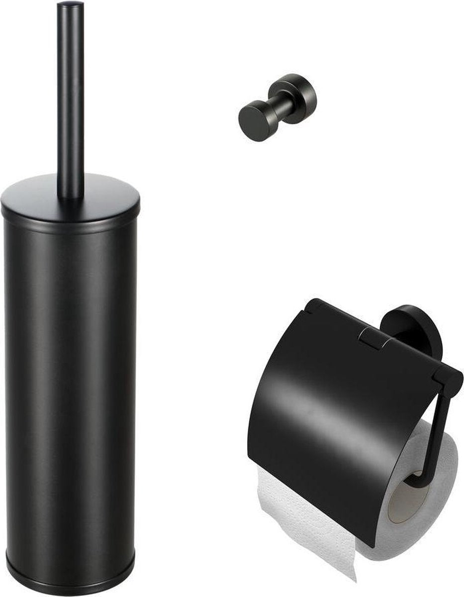 Geesa Nemox Toilettenzubehörset – Schwarz