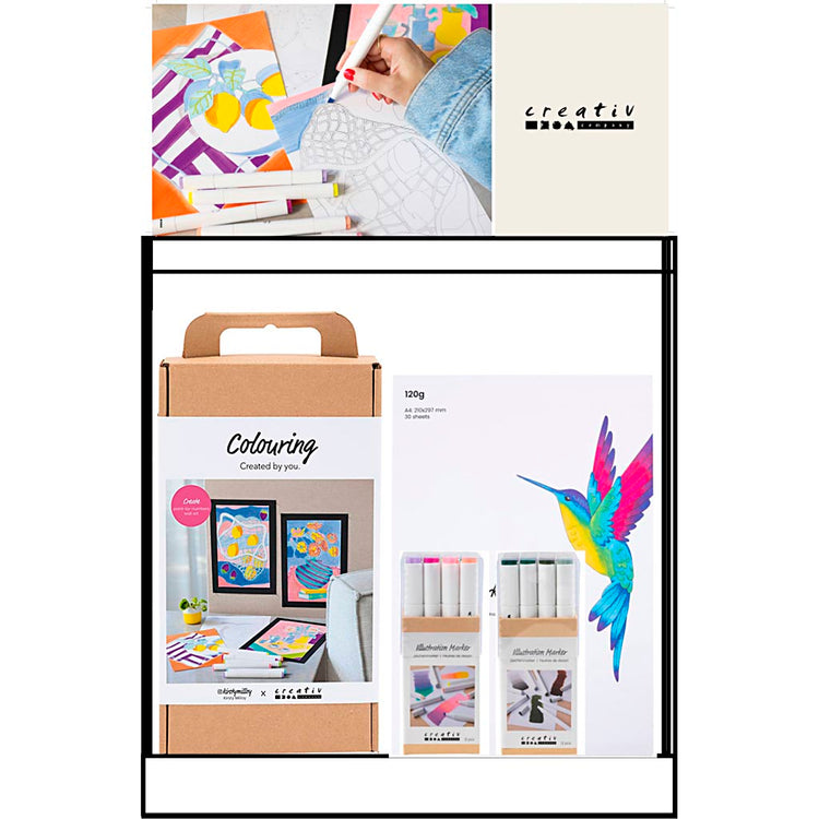 Creativ Company kleines Thekendisplay, Kategorie, Farben, Erwachsene, 44 Einheiten. 1 Stück