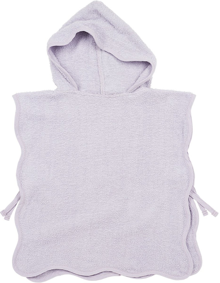 Meyco Baby-Badeponcho, gewellt, Frottee, weicher Lavendel, 1–3 Jahre
