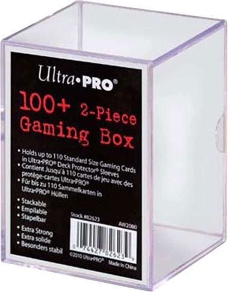 Ultrapro 2-teilige Aufbewahrungsbox für mehr als 100 Karten, transparent