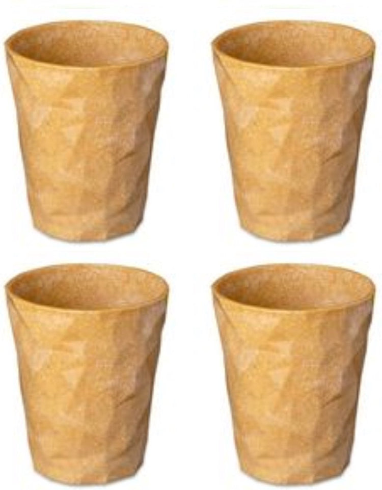 Koziol Trinkbecher, 0,25 l, 4er-Set, Bio, Holzfasern - | Clubs 2.0