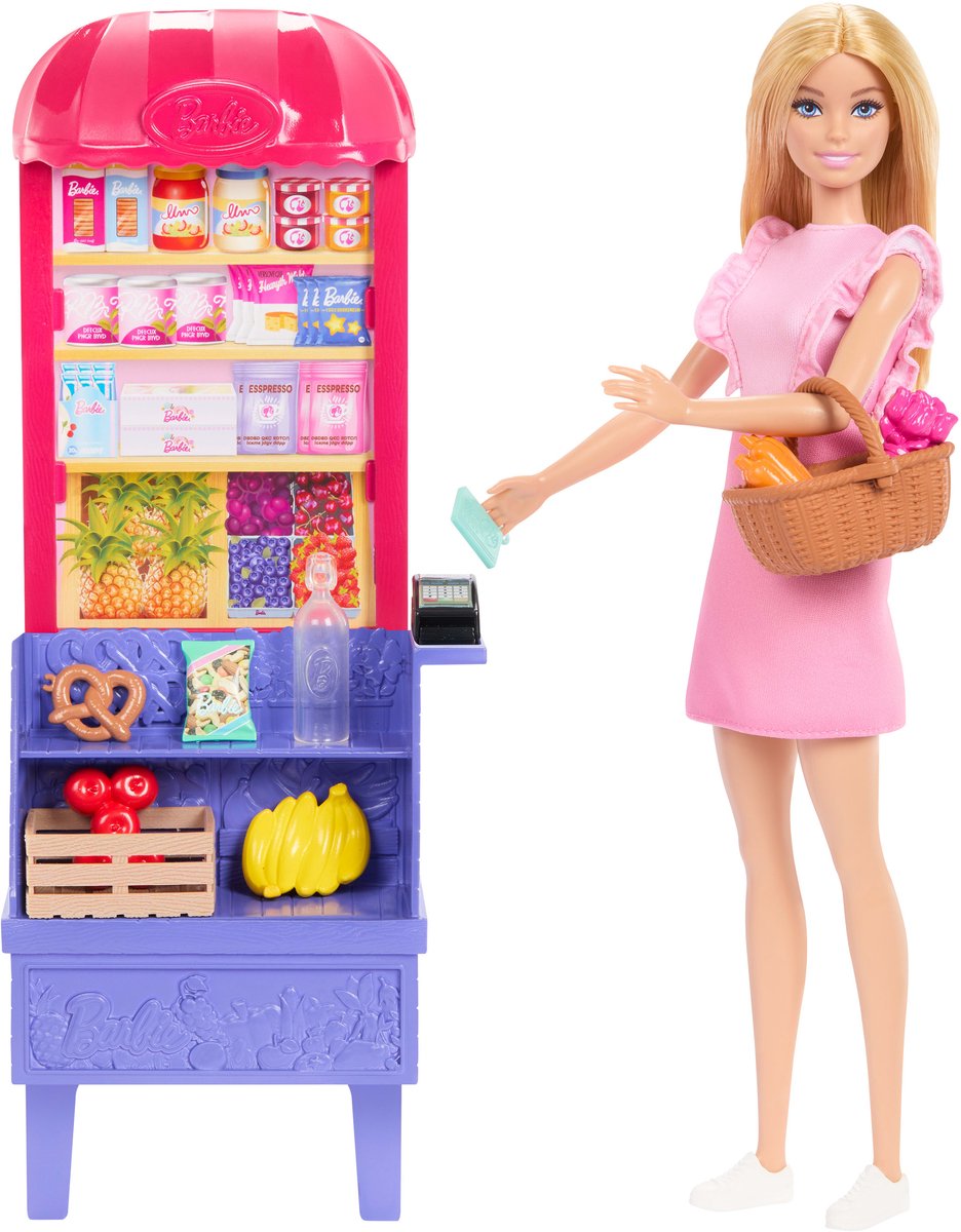 Barbie Family Pop Barbie Rezept für Freundschaft und Marktspiel -Set