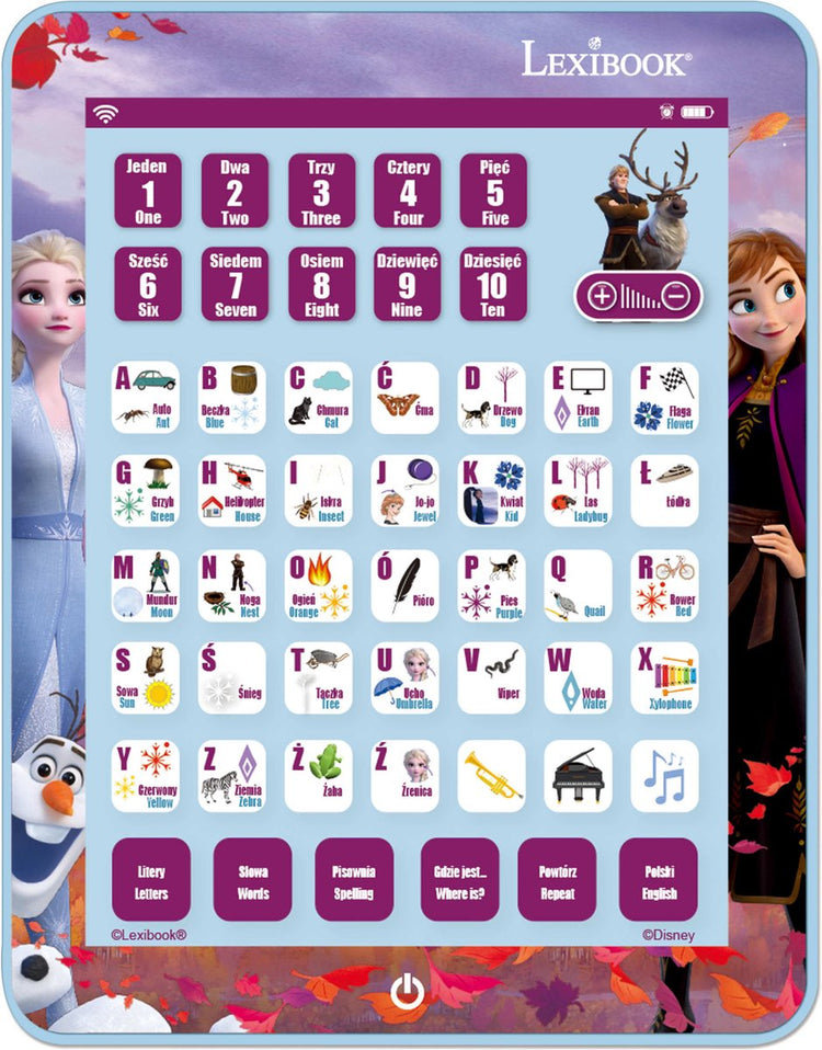 Lexibook Frozen Tablet für zweisprachigen Unterricht (pl en)