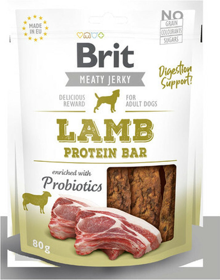 Brit Jerky Proteinriegel mit Lamm für Hunde 80g