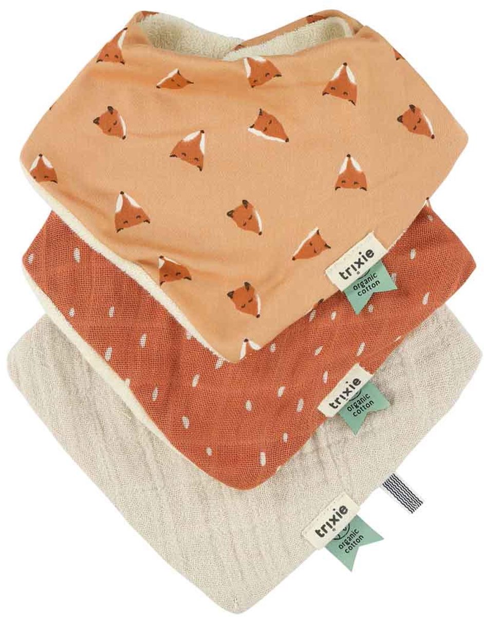 Trixie Bandana-Lätzchen 3er-Pack Mix – Fierce Fox