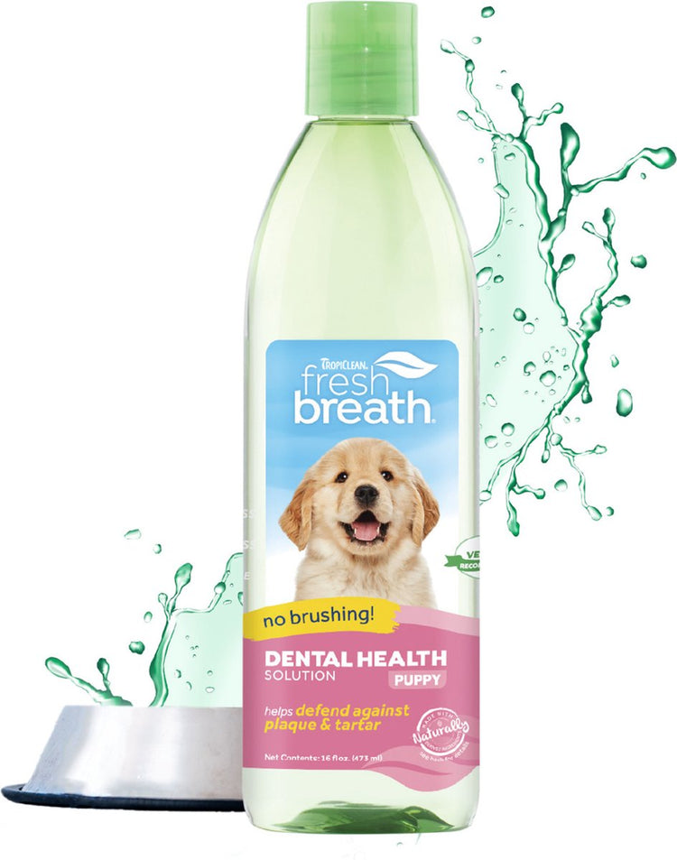 Tropiclean Fresh Breath Oralcare – Mundwasser für Hunde – Welpen – 473 ml