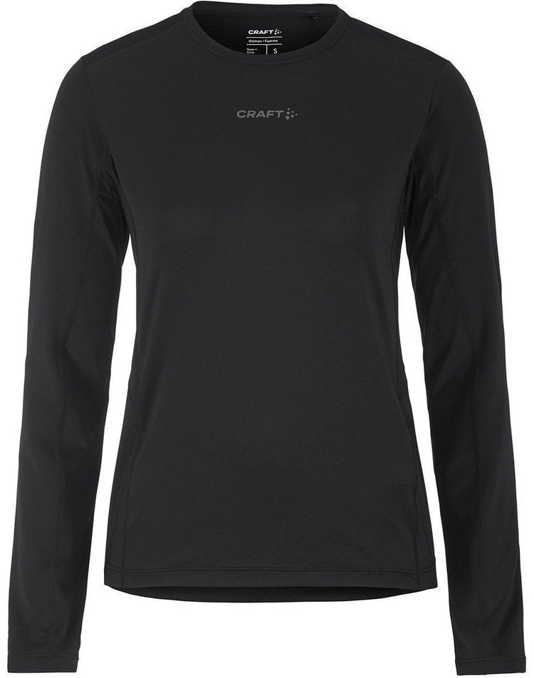 Craft Adv Essence LS Tee 2 W Damen-Sportshirt – Schwarz