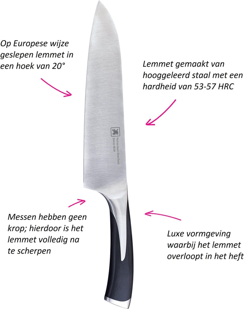 Richardson Sheffield – Kyu-Messerset – 3-teiliges Starterset