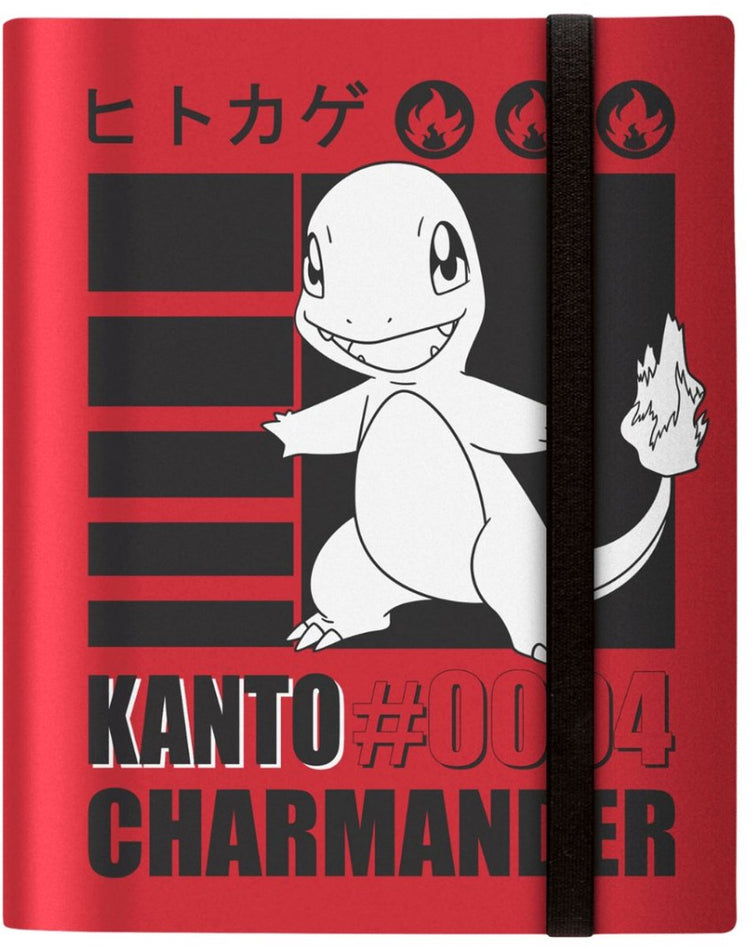 Ultrapro Ultra Pro Pokémon-Sammelmappe, Charmander-Rotkartenalbum mit 9 Fächern.