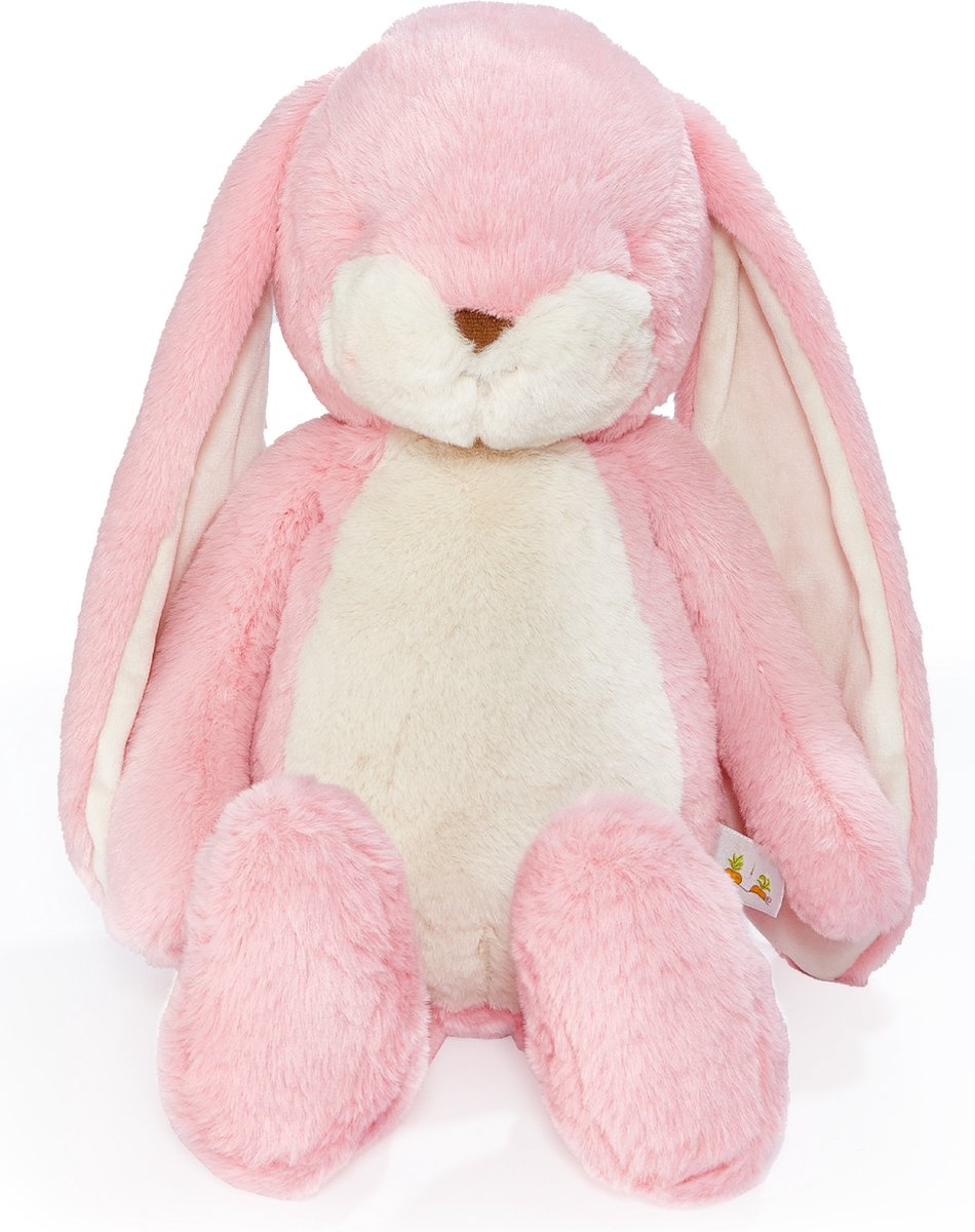 Bunnies by the Bay Floppy Knabberkaninchen – Stofftier – Kuscheltier für Kinder – gestickte Details – Korallenrosa – 52 cm