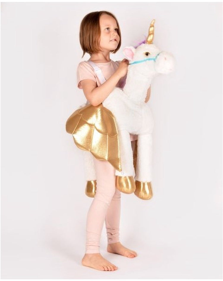 Beautifultoys.nl das gute Fee-Einhorn-Aufsitzkostüm