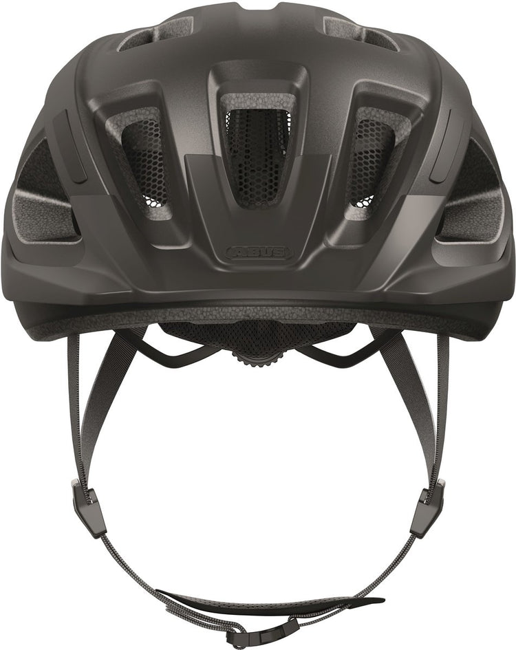 Abus Helm Aduro 3.0 - Sportlicher und schicker Stadthelm für ein sicheres Radfahren im geschäftigen Stadtverkehr - Titan - 51-55 cm