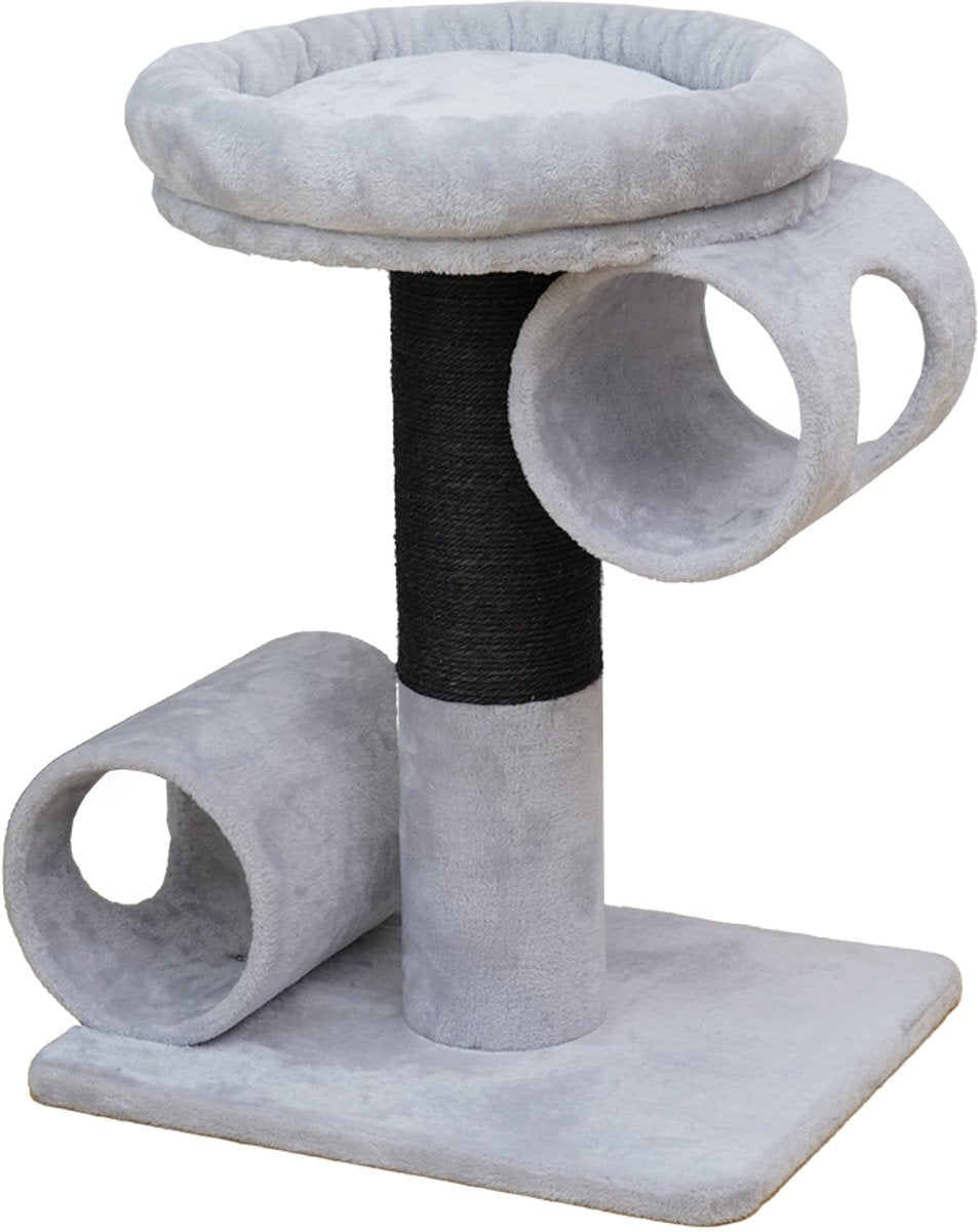 Ebi Kratzbaum Budapest grau schwarz 54 x 45 x 67 cm - Katze