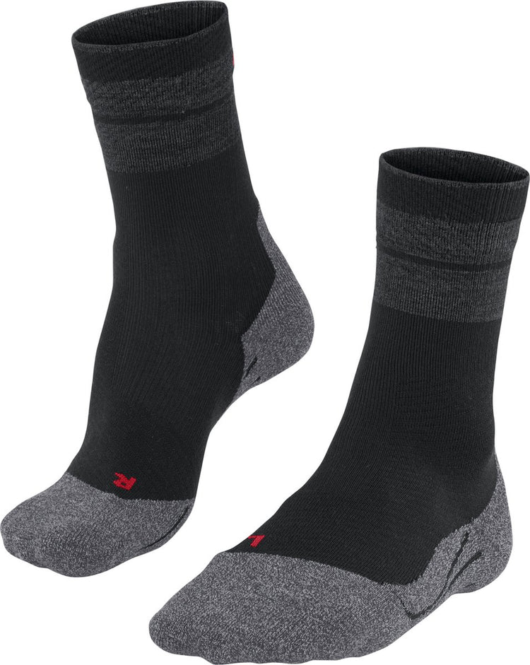 Falke TK Stabilisierende Anti-Blasen Wandersocken aus dickem Woll-Funktionsmaterial Damen Schwarz - Größe 41-42
