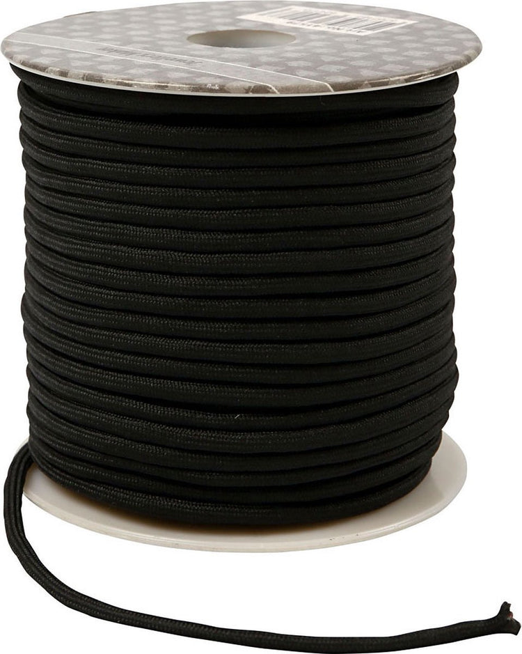 Kreativfirma Polyester Cord Black, 40 m