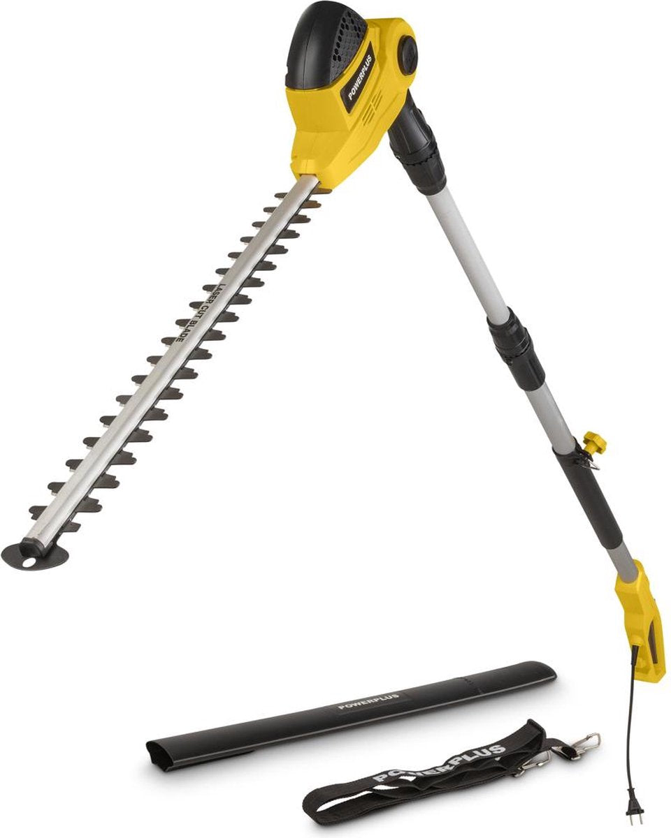 Powerplus elektrische Teleskop-Heckenschere POWXG2044 – 550 W elektrische Heckenschere, 550 mm Klinge