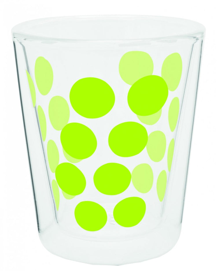 Zak!designs dotdot Kaffeetasse – doppelwandig – 20 cl – grün