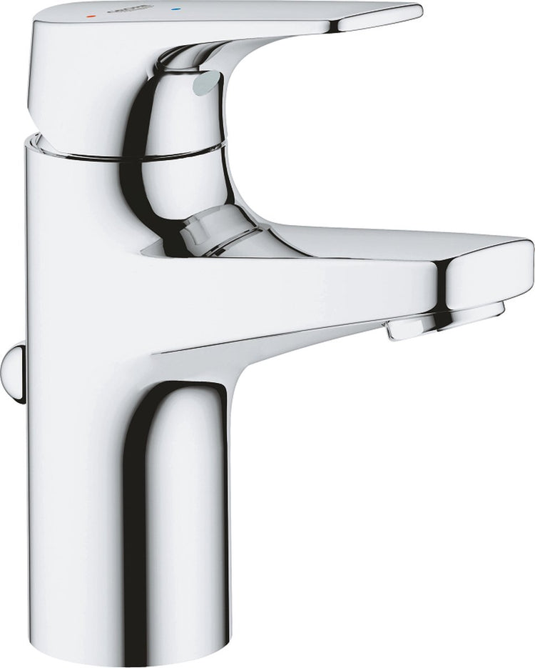 Grohe Quickfix Start Flow Waschtischarmatur – wassersparend – mit Ablaufgarnitur – Chrom – 23769000