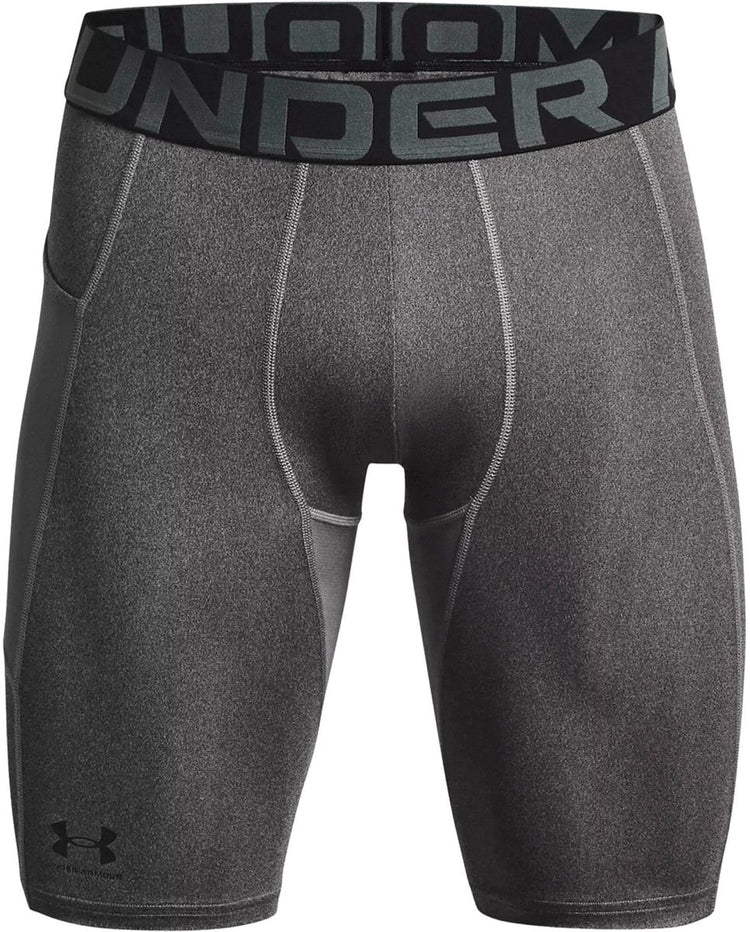 Under Armour UA HG Armour LNG Shorts Herren Sporthose - Grau - Schwarz