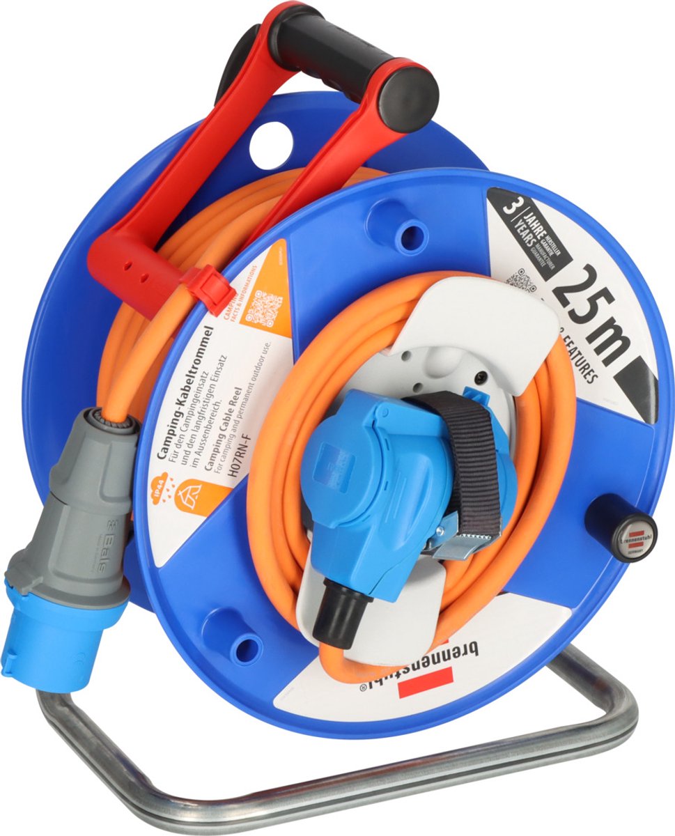 Brennenstuhl Cee-Cable Rolle mit 23+2 m RN-Kabel in Orange