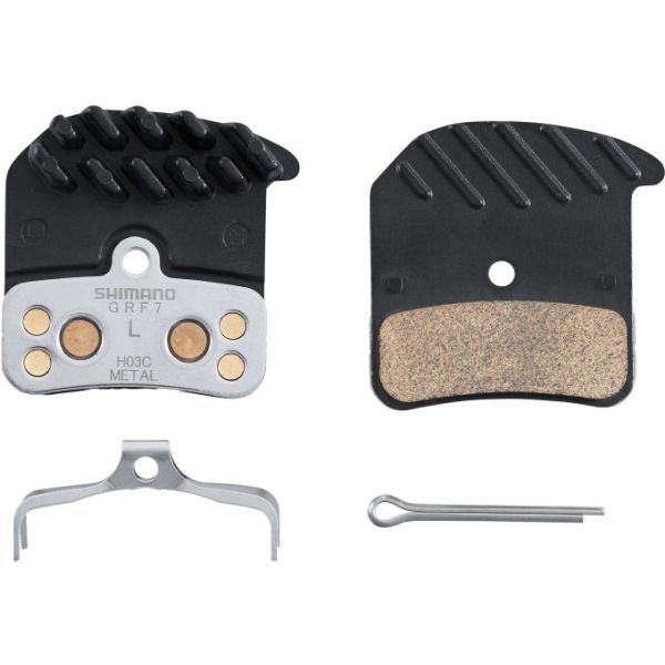 Shimano Disc Brems Block Set H03C Metall mit Kühlflossen