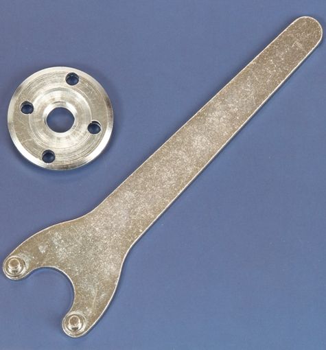 Flanschschlüssel + Mutter M14, Gewindebohrer 35 mm.