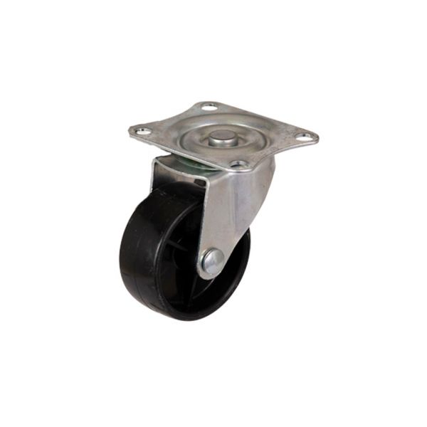 Anhängerausrüstung ANHÄNGERGETRIEBE 4 x Schwenkrad 50 mm. Schwarz