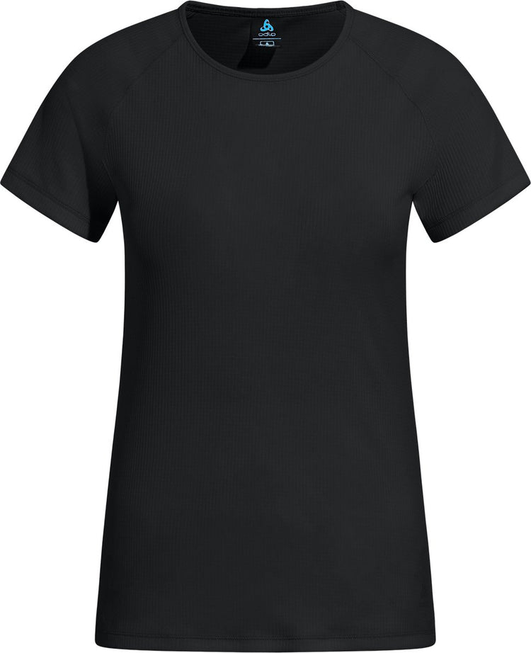Odlo Active Light Baselayer-Shirt mit Rundhalsausschnitt und kurzen Ärmeln – Damen – Schwarz – M