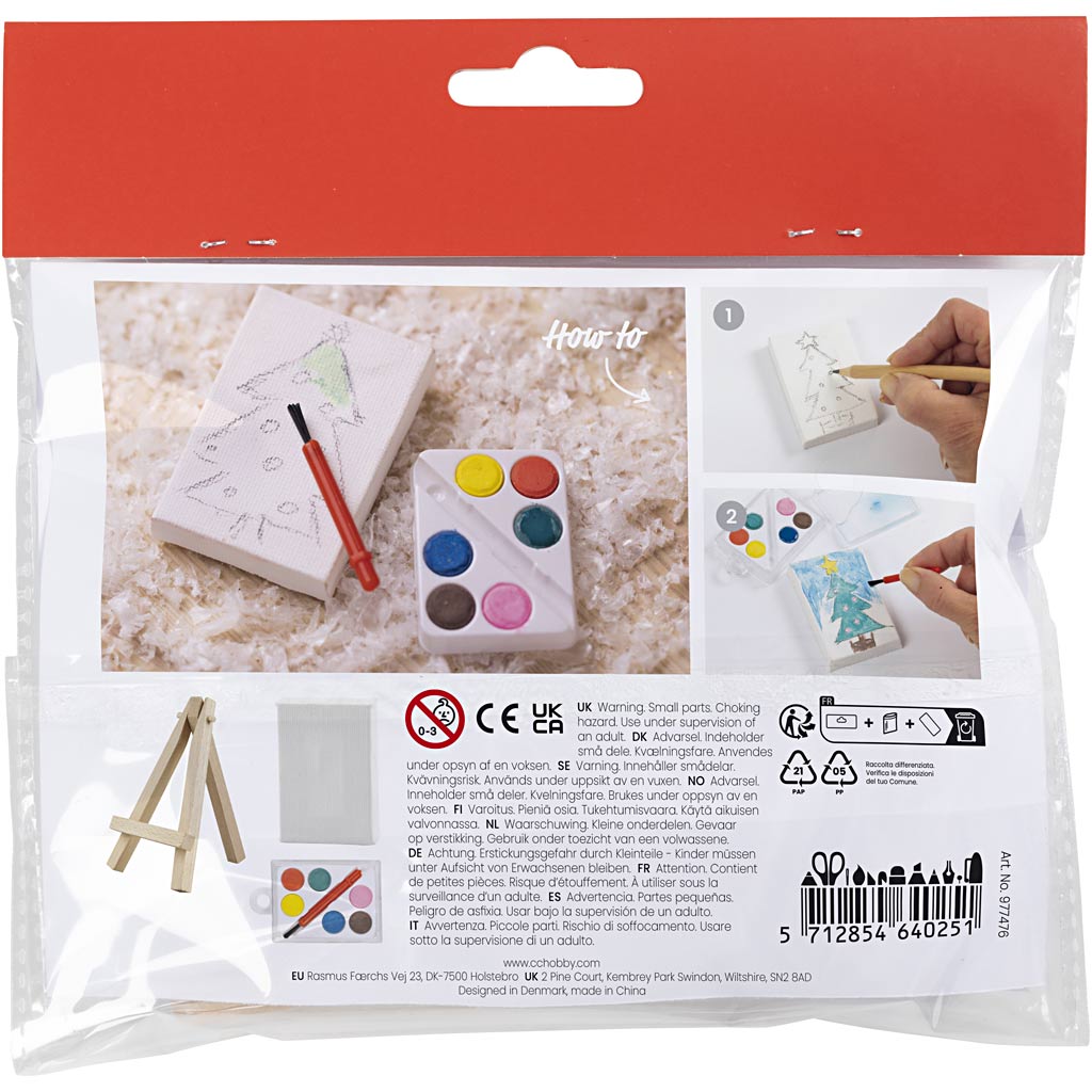 Creativ Company Mini-Hobby-Set Wichteltür, Künstler, 1 Box