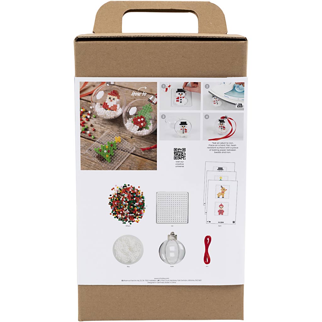 Creativ Company Hobby-Set Weihnachtskugeln, Perlen, 1 Box