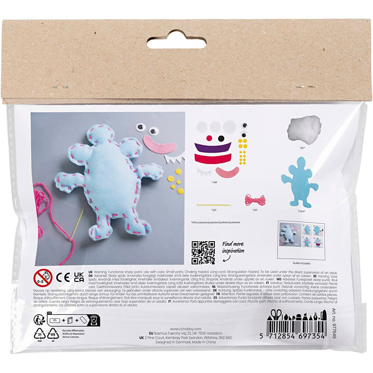 Creativ Company Mini Hobbyset Nähen Filzmonster