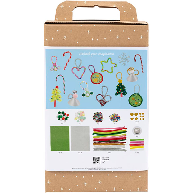 Creativ Company Kreativbox Bunte Weihnachten, Weihnachtsfiguren, verschiedene Farben, 1 Box