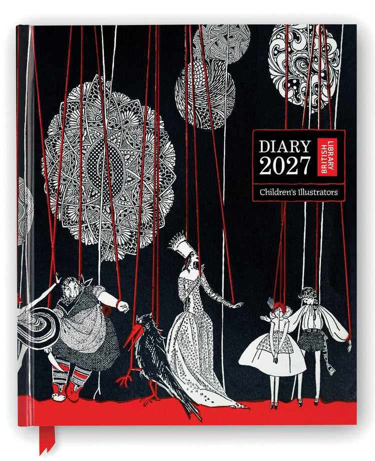 Britische Bibliothek: Kinder-Illustratoren 2027 Schreibtisch-Tagebuchplaner – Wochenansicht, durchgehend illustriert