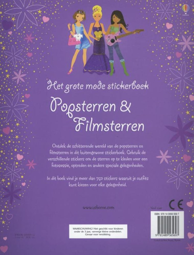 Großes Mode-Stickerbuch: Popstars