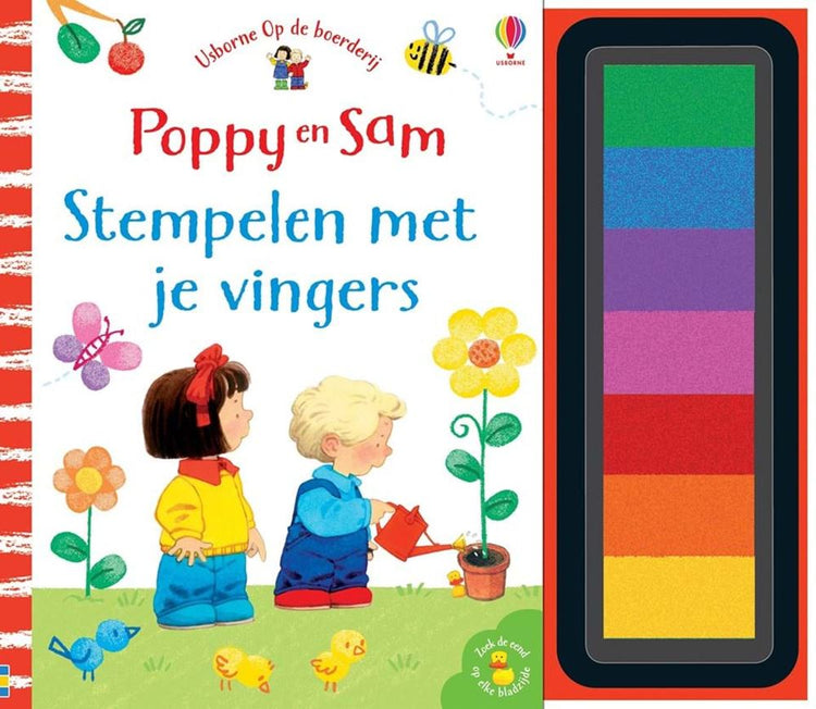 Poppy und Sam. Mit den Fingern stampfen.