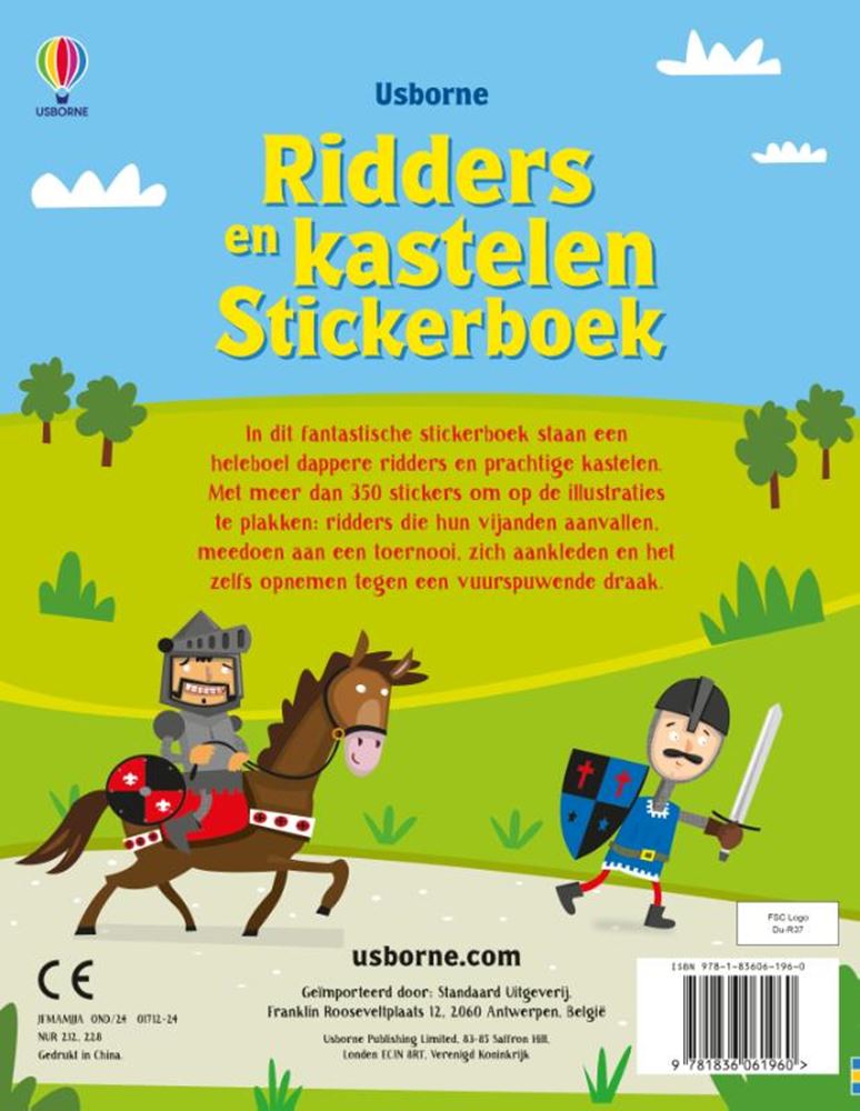 Stickerbuch: Ritter und Burgen. 4+