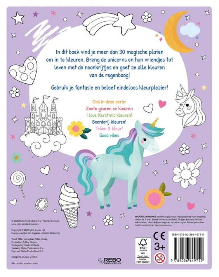 Färbe magische Einhörner! - Farbmanie
