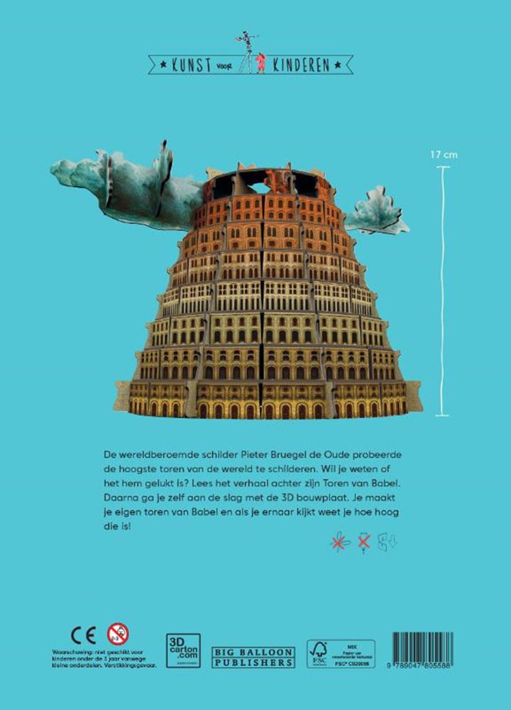 Pieter Bruegels Turm + 3D-Bauplan