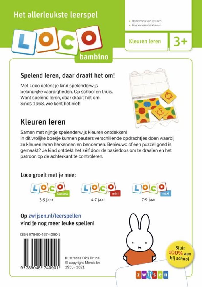 WPG Uitgevers Bambino Nijntje Ich lerne Farben (3-5 Jahre)