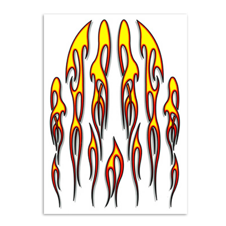 Aufklebersatz Flammen