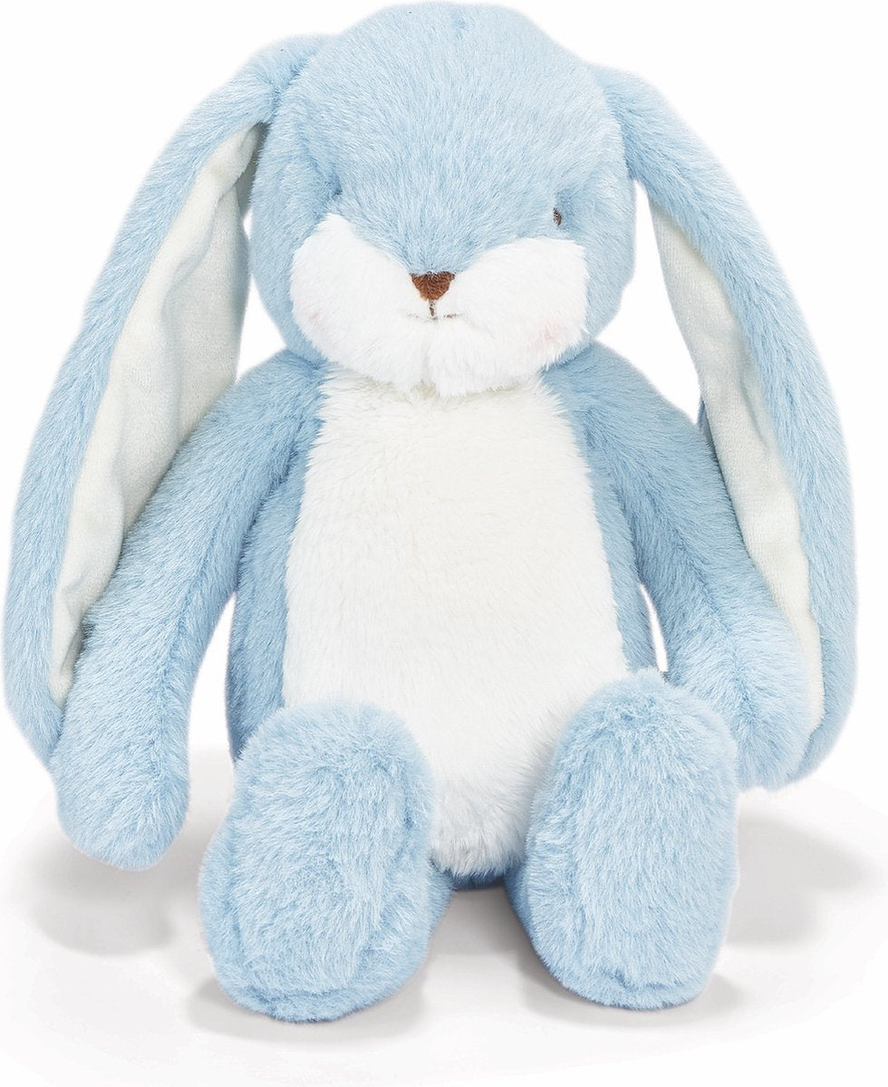 Bunnies by the Bay Floppy Knabberkaninchen – Stofftier – Kuscheltier für Kinder – gestickte Details – 34 cm – blau